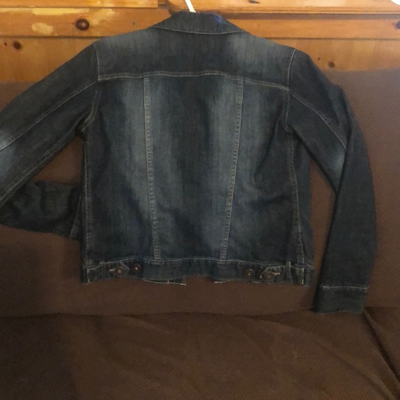 Super Cute Modern Dark Denim Jean Jacket - Picture 4 of 4